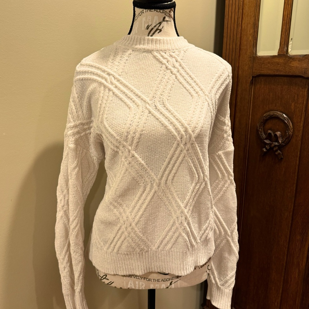 Spring + Mercer Knit Sweater, Creamy White